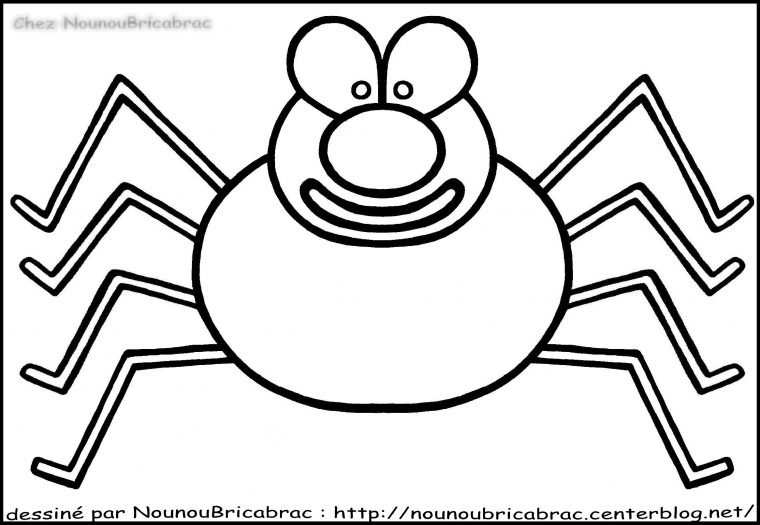 Dessins Gratuits À Colorier – Coloriage Araignee À Imprimer destiné Dessin D Halloween Facile A Dessiner