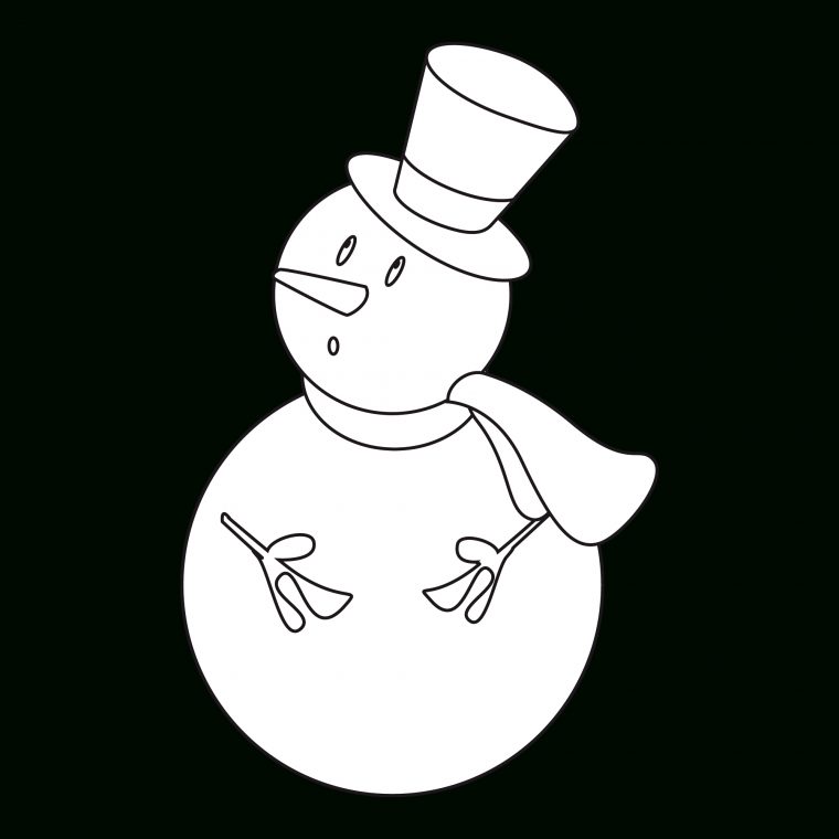 Dessins Gratuits À Colorier – Coloriage Bonhomme De Neige À avec Modèle Bonhomme De Neige À Découper