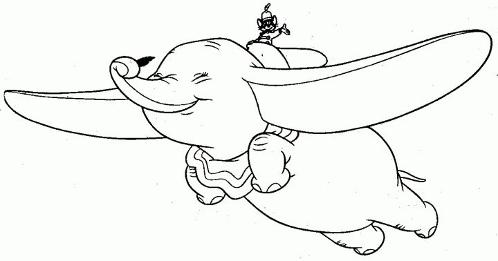 Dessins Gratuits À Colorier – Coloriage Dumbo À Imprimer concernant Dessin Dumbo