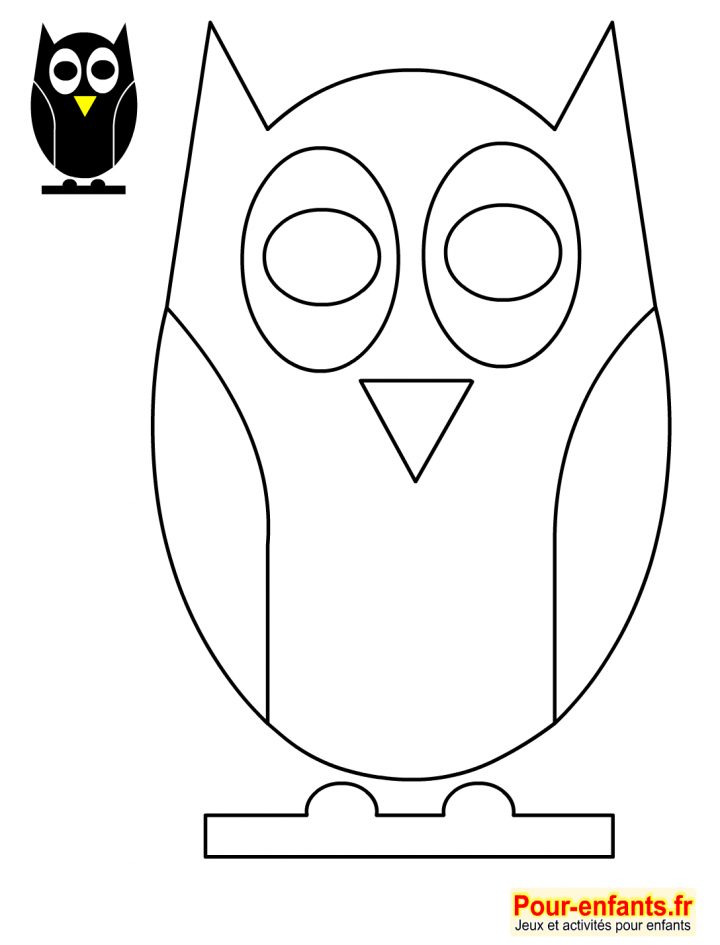 Dessins Gratuits À Colorier – Coloriage Hibou À Imprimer avec Dessin Hibou Facile