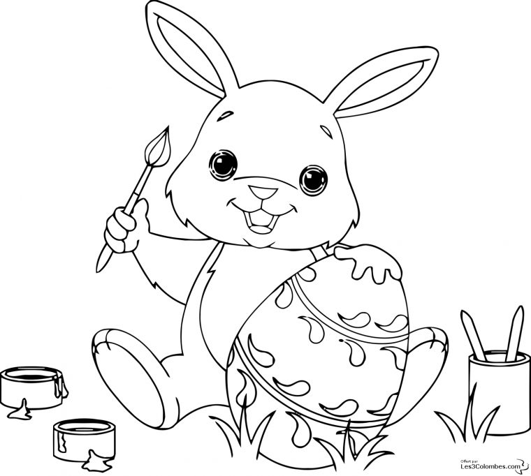 Dessins Gratuits À Colorier – Coloriage Lapin Mignon À Imprimer serapportantà Dessin De Lapin A Imprimer