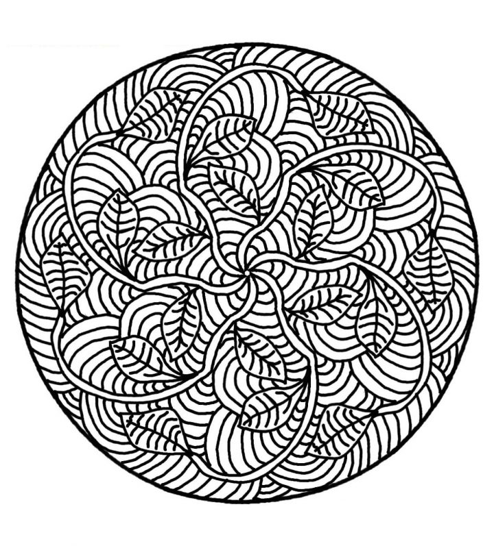 Dessins Gratuits À Colorier – Coloriage Mandala Difficile À tout Mandala À Imprimer Facile