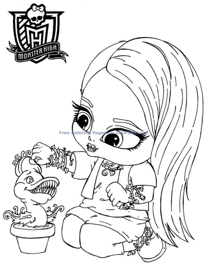 Dessins Gratuits À Colorier – Coloriage Monster High Baby À pour Image Monster High A Imprimer