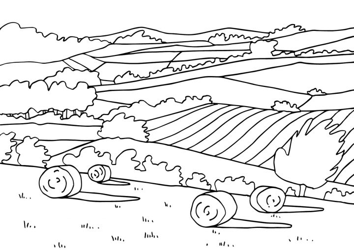 Dessins Gratuits À Colorier – Coloriage Paysage À Imprimer avec Dessin Printemps Paysage