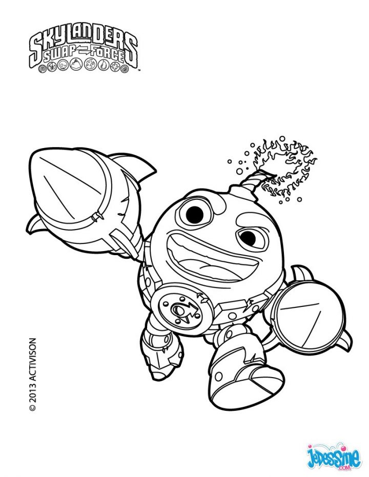 Dessins Gratuits À Colorier – Coloriage Skylanders À Imprimer tout Dessin De Skylanders