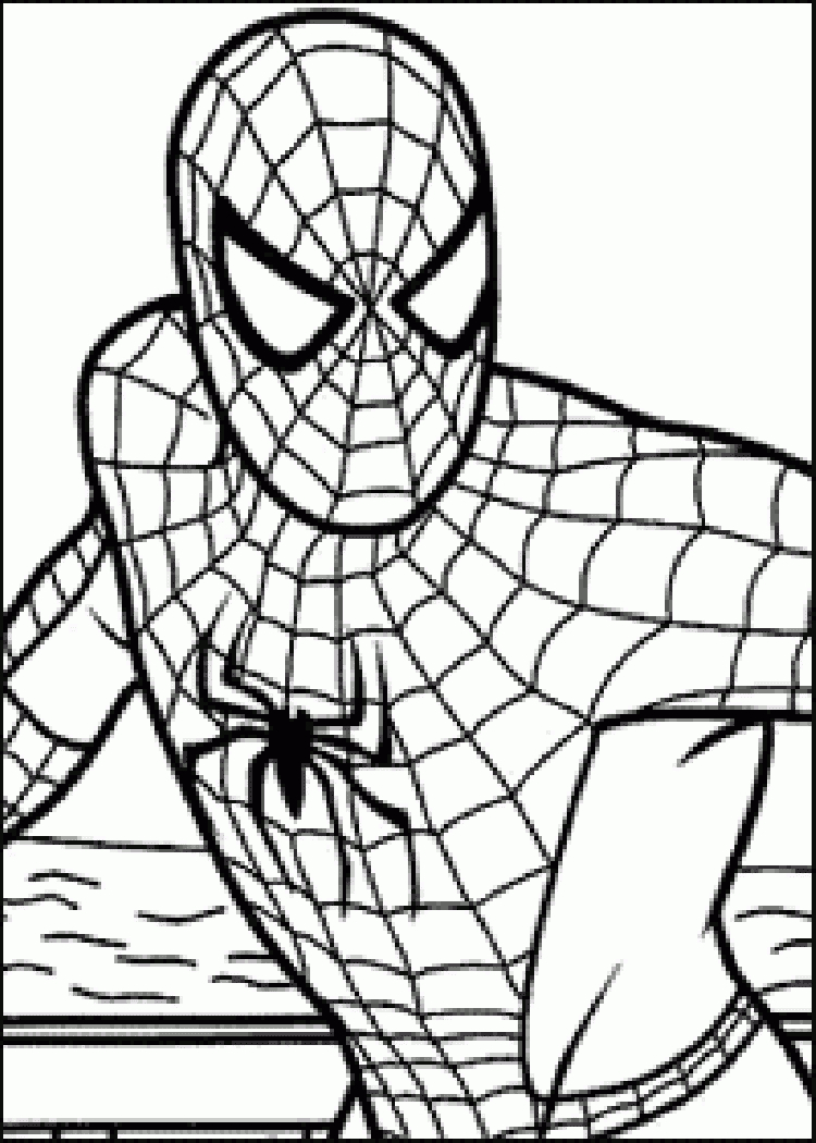 Dessins Gratuits À Colorier - Coloriage Spiderman Facile À tout Masque Spiderman A Imprimer