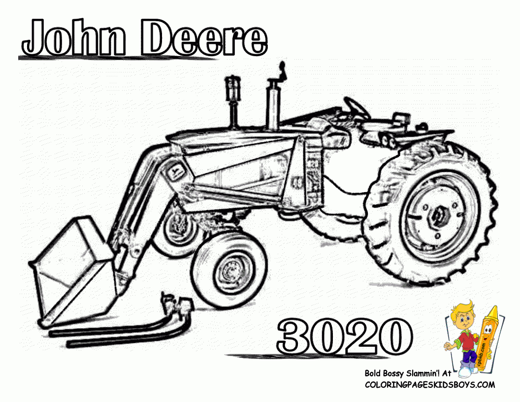 Dessins Gratuits À Colorier - Coloriage Tracteur À Imprimer à Dessin Animé De Tracteur John Deere 