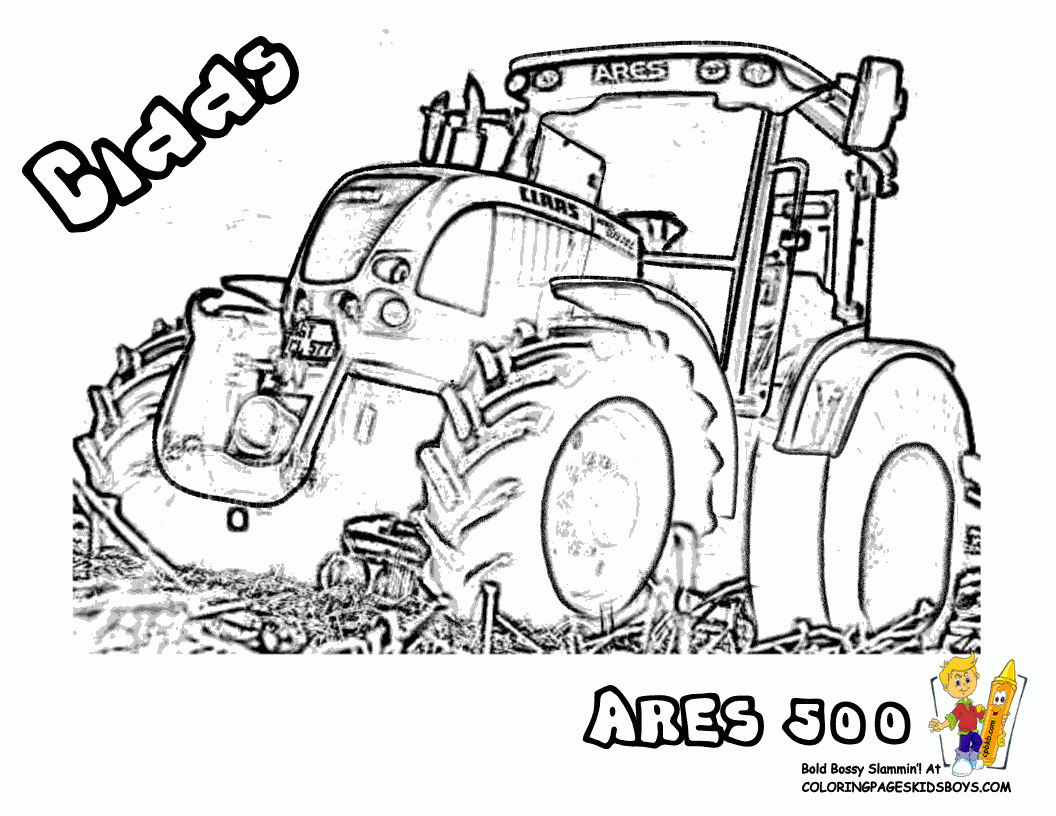 Dessins Gratuits À Colorier - Coloriage Tracteur À Imprimer destiné Sam Le Tracteur Dessin Anime 