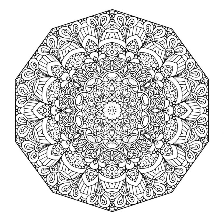 Detailed Coloring Pages For Teenagers | Detailed Abstract à Coloriage De Mandala Difficile A Imprimer