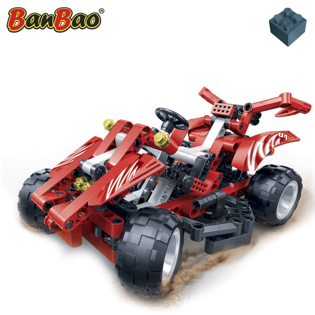 Détails Sur Jeu Bloc De Construction Pour Enfant Voiture De Course Rouge  Racer Banbao 6955 serapportantà Jeux De Course Pour Enfants 