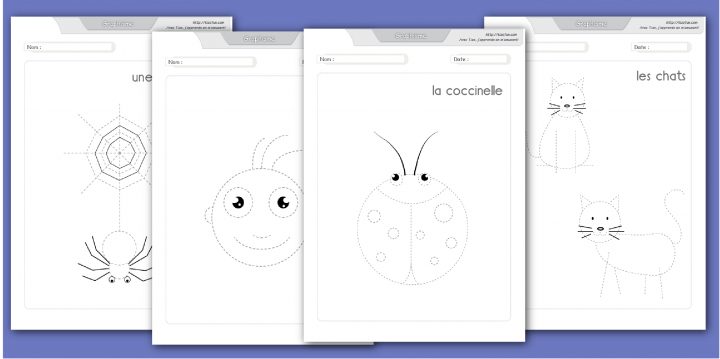 Développer La Motricité Fine Par La Pratique Du Dessin avec Exercices Maternelle A Imprimer Gratuit