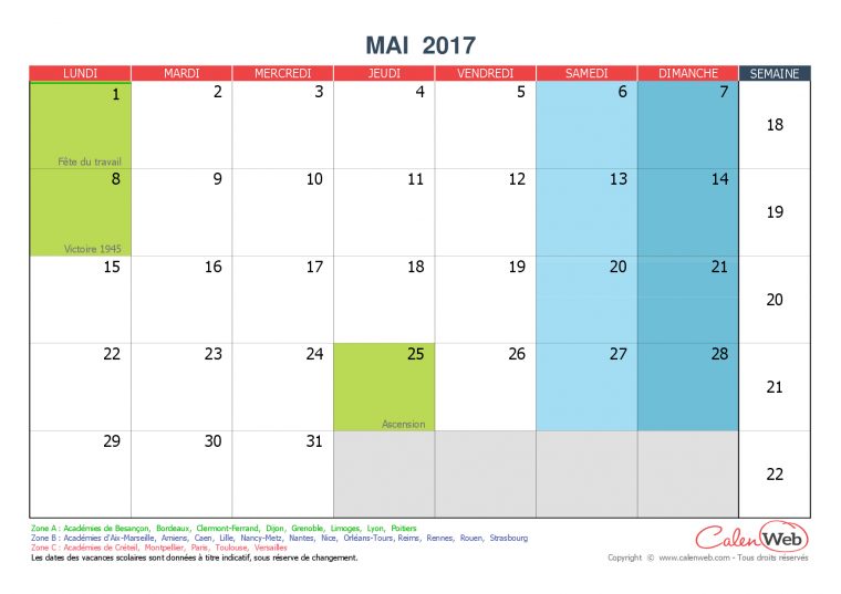 Diagram] Calendrier Mai 2019 Jours Feries 3Mai 3Mai2019 destiné Calendrier 2019 Avec Jours Fériés Vacances Scolaires