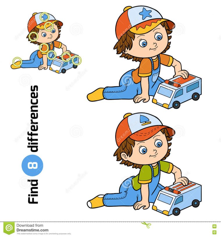 Différences De Découverte Jeux De Petit Garçon Avec La à Jeux De Petite Voiture