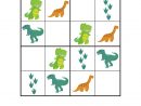 Dinosaur Sudoku Puzzles {Free Printables} | Do A Dot tout Sudoku Junior À Imprimer