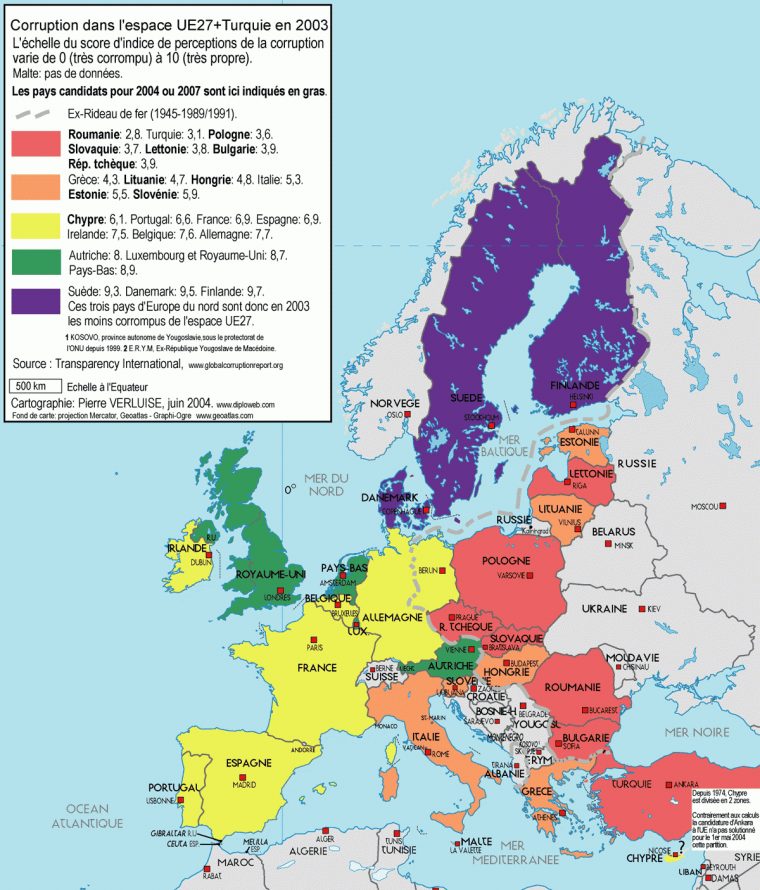 Diploweb Géopolitique De L'union Europeenne: Carte De La avec Carte Des Pays De L Europe