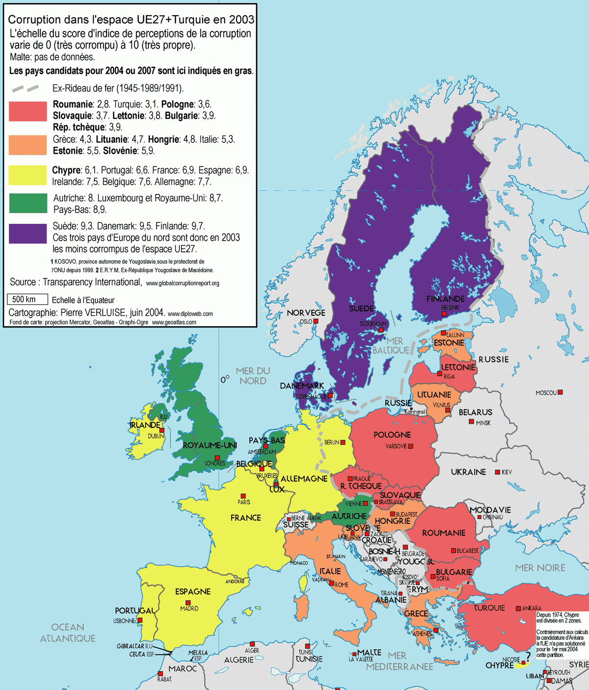 Diploweb Géopolitique De L&amp;#039;union Europeenne: Carte De La avec Carte Des Pays Membres De L Ue 