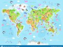 Dirigez L'illustration De La Carte Du Monde Avec Des Animaux tout Carte Europe Enfant