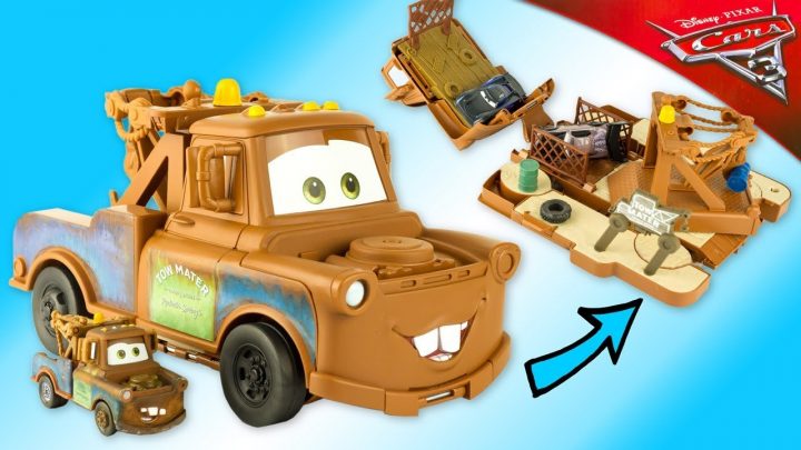 Disney Cars 3 Transforming Tow Mater Playset Lightning Mcqueen Toy Review  Juguetes Rayo serapportantà Flash Mcqueen Martin