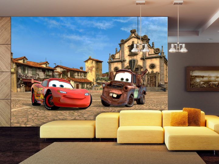 Disney Cars Wallpaper Murals By Wallandmore! Beautiful intérieur Flash Mcqueen Martin