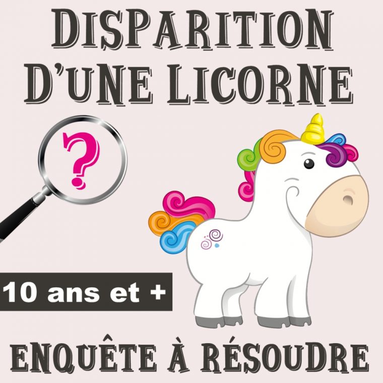 Disparition D'une Licorne avec Jeux De Fille 9 Ans