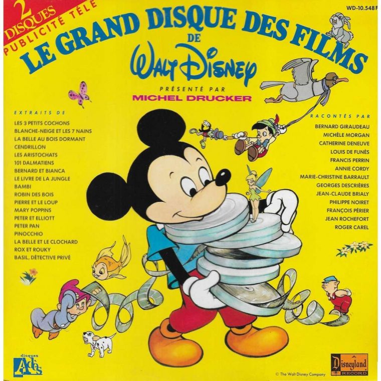 Divers Le Grand Disque Des Films De Walt Disney destiné Cendrillon 3 Disney