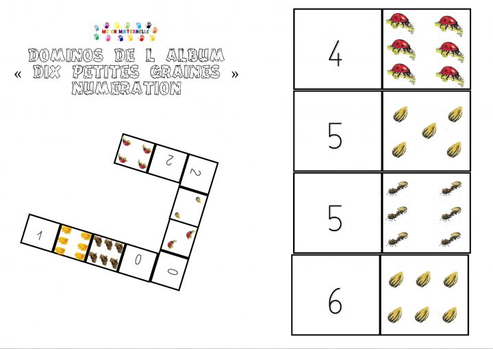 Dix Petites Graines : Dominos Numération – Mc En Maternelle serapportantà Dominos À Imprimer