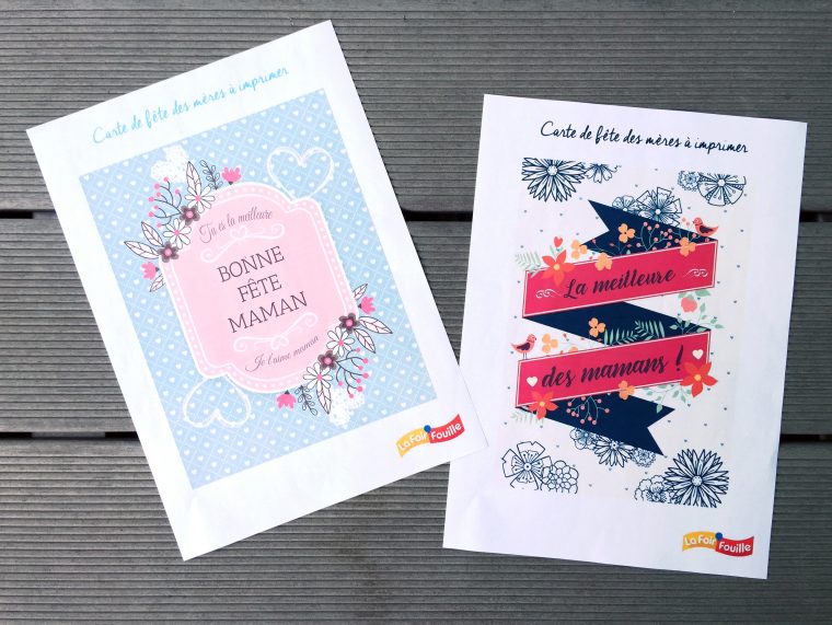 Diy : 3 Cartes De Fête Des Mères À Imprimer | Blog La destiné Carte Fête Des Mères À Imprimer