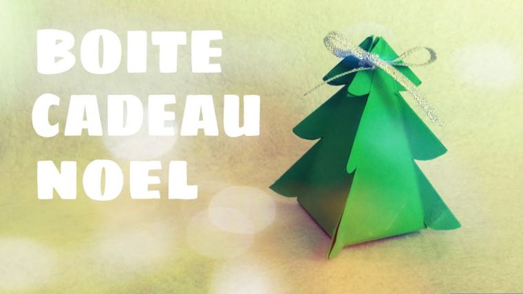 Diy Cadeau De Noël – Faire Une Boite Cadeau De Noël (Sapin De Noël) tout Boite De Noel A Imprimer