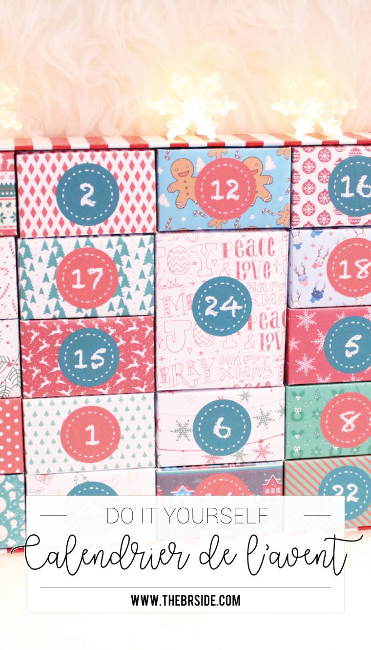 Diy – Calendrier De L'avent Et Ses 24 Boîtes À Imprimer avec Boite De Noel A Imprimer