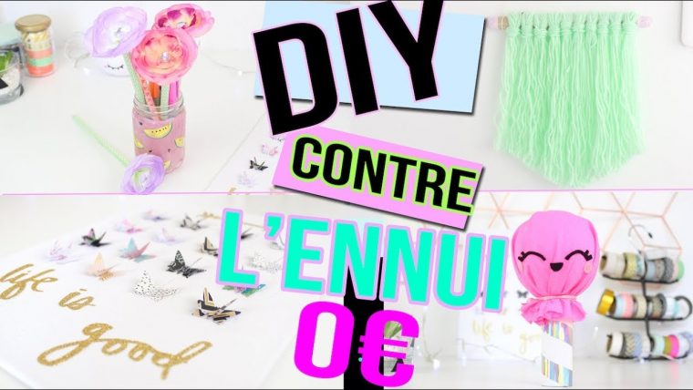 Diy ┋ Facile Avec Presque Rien 💸 0 € 💵 _ Activités Meres / Filles Deco  Chambre Francais avec Travaux Manuels Simples A Realiser