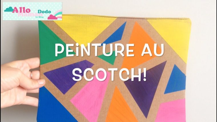 Diy Enfants: La Peinture Au Scotch, Activité Facile Et Sympa! à Activité Fille 6 Ans