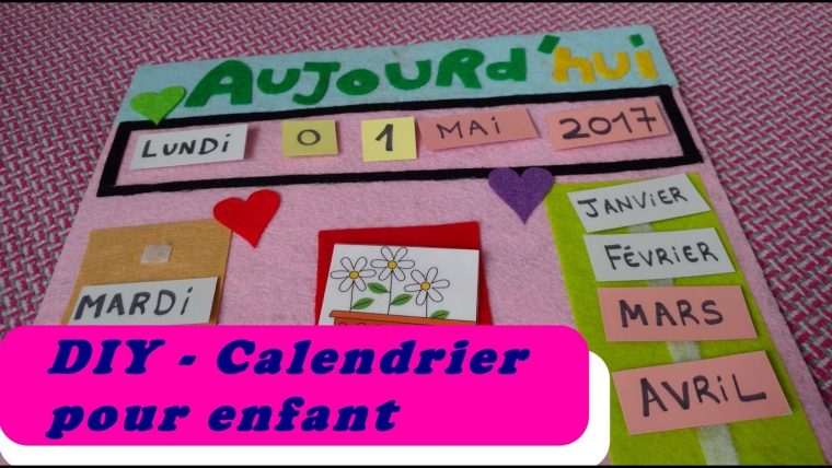 Diy | 📆le Calendrier Annuel Pour Enfant | Apprendre À Se Repérer Dans Le  Temps concernant Calendrier Enfant Semaine