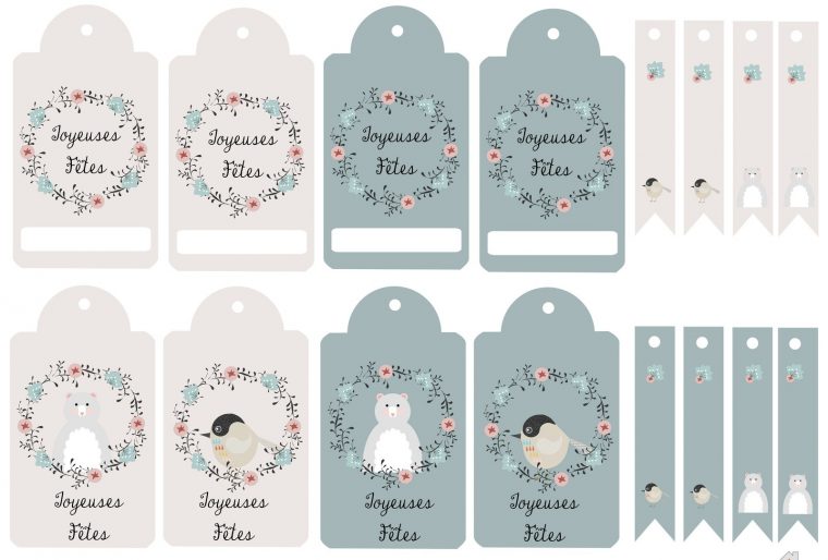 Diy Noël] 20 Planches D'étiquettes À Imprimer Gratuitement avec Etiquette Cadeau Noel A Imprimer Gratuitement