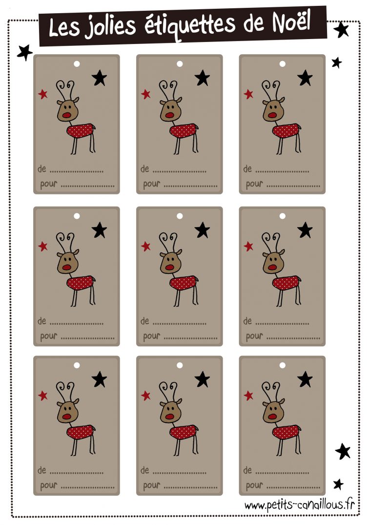 Diy Noël] 20 Planches D'étiquettes À Imprimer Gratuitement dedans Etiquette Noel A Imprimer