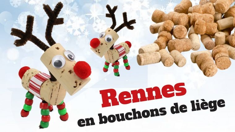 Diy Noël – Comment Fabriquer Un Renne Du Père Noël Avec Des Bouchons De  Liège ? dedans Fabrication De Pere Noel