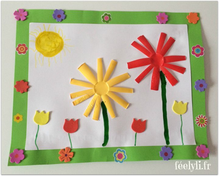 Diy : Son Joli Bouquet De Printemps Fait De Pompons (L'art serapportantà Activité Manuelle Enfant 4 Ans