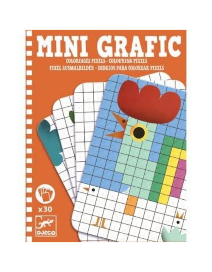 Djeco Mini Grafic – Coloriages Pixels à Jeu De Coloriage Pixel