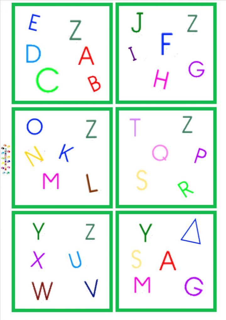 Dobble : Lettres Majuscule – Mc En Maternelle dedans Alphabet En Pointillé A Imprimer