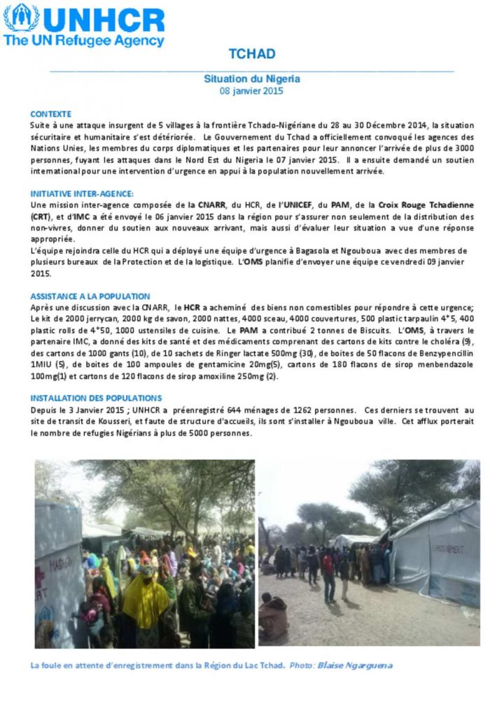 Document – Tchad: Urgence Sur Le Lac #1 tout Nombre De Region