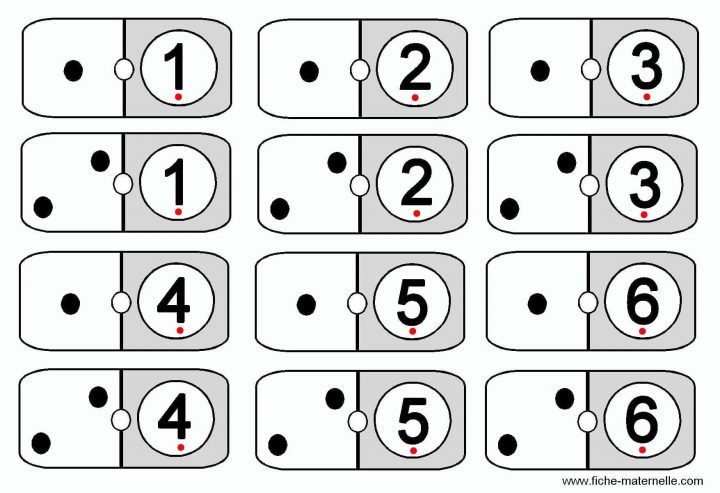 Dominos À Découper | Jeux Mathématiques, Maternelle Et à Chiffre A Decouper