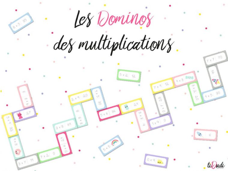 Dominos Des Tables De Multiplication tout Tables De Multiplication Jeux À Imprimer