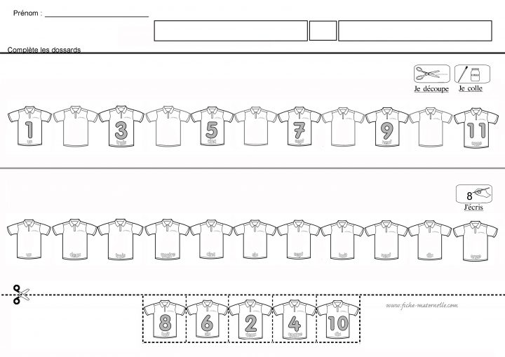 Doplň A Dopíš Číselný Rad | Jeux Mathématiques pour Jeux Maternelle Grande Section