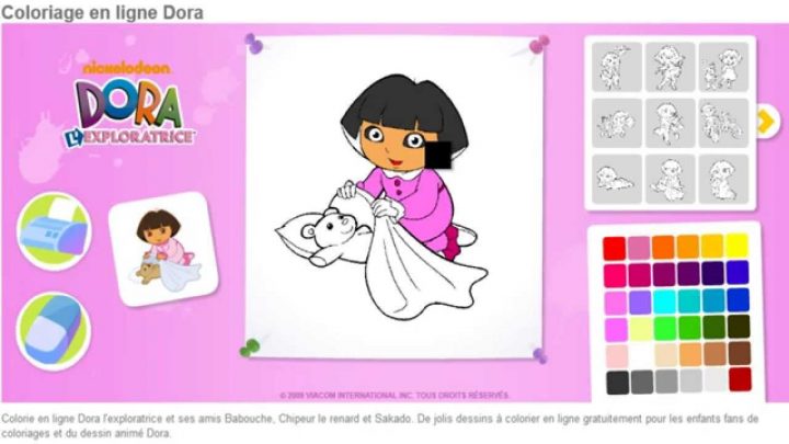 Dora Exploratrice Coloriage En Ligne Jeu Dora Enfants Hd à Jeux En Ligne Enfant Gratuit