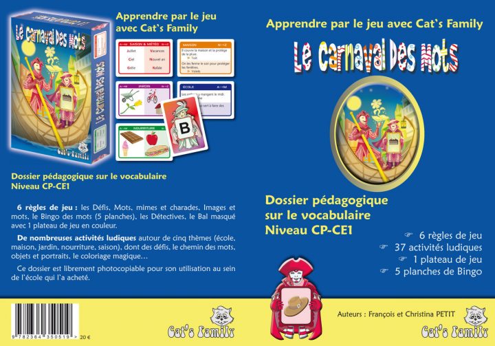 Dossier Pédagogique Le Carnaval Des Mots – Niveau Cp-Ce1 à Jeux Educatif Ce1