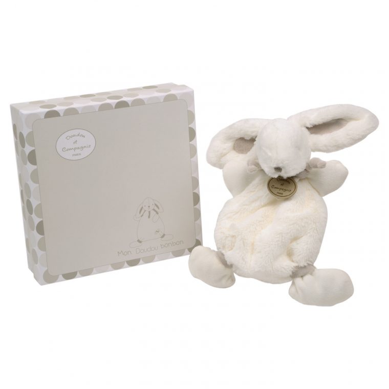 Doudou Lapin Bonbon Taupe pour Jeux De Taupe