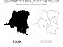 Dr Carte Du Congo Carte Vectorielle Vierge Du Pays Avec destiné Carte Des Régions Vierge