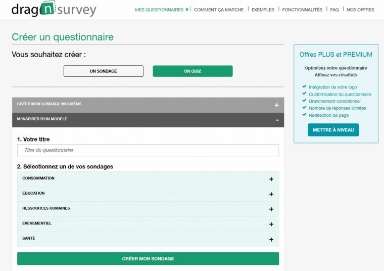 Drag'n Survey : L'outil Pour Réaliser Facilement Vos Quiz Et intérieur Quiz En Ligne Gratuit