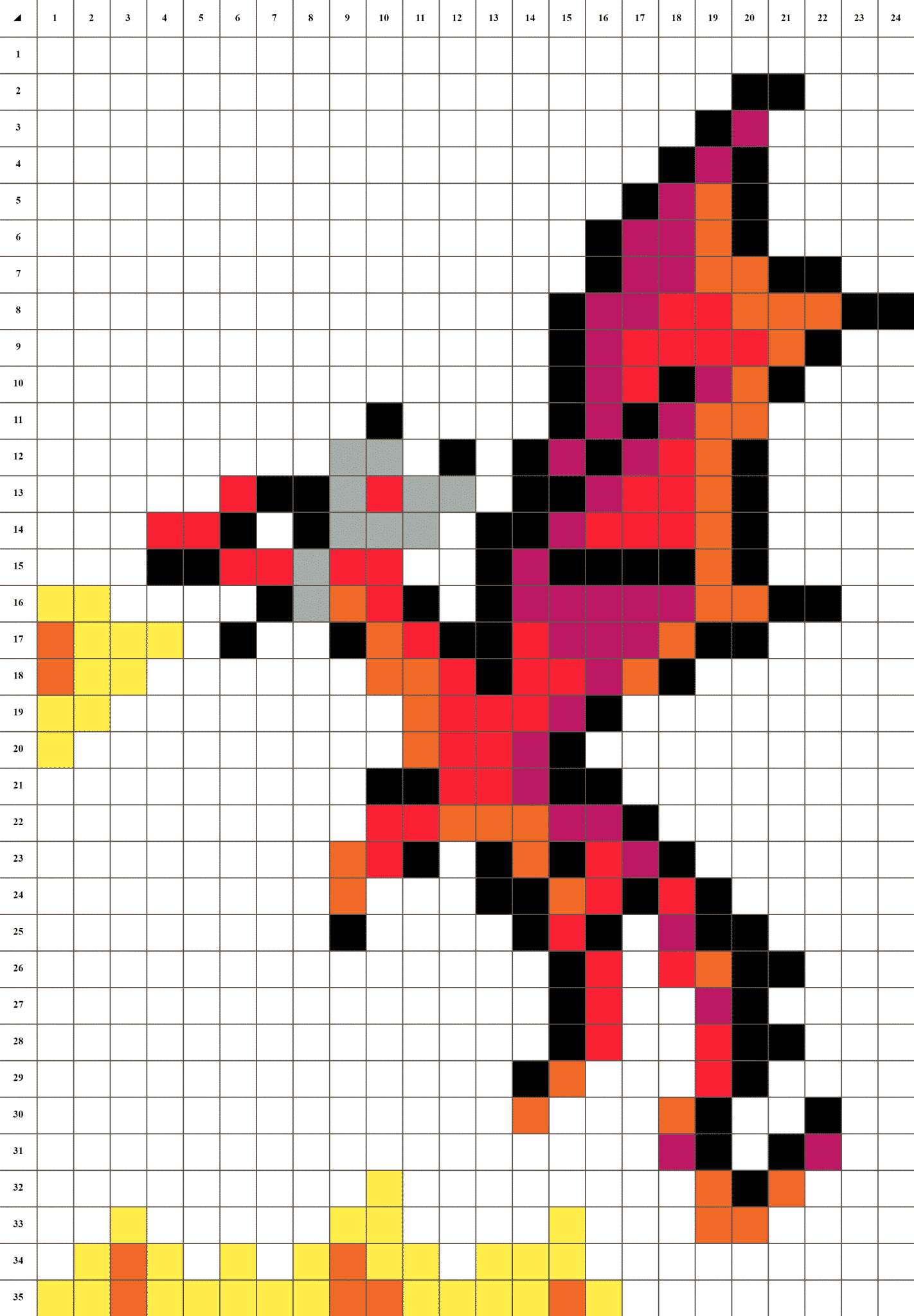 Dragon - Pixel Art | La Manufacture Du Pixel dedans Modele Dessin Pixel