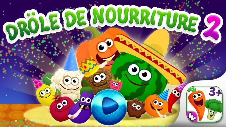 "drôle De Nourriture! Jeux Educatif Pour Enfants Et Jeux Bebe 2 Ans! (Fr) à Jeux Educatif 2 Ans