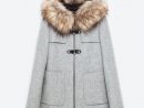 Duffle-Coat Zara Avec Col En Fausse Fourrure Amovible concernant Fausses Pieces Euros